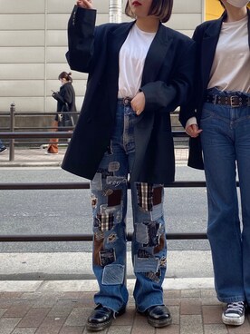 hnkaaa47さん（レディース・155cm）の冬コーディネート