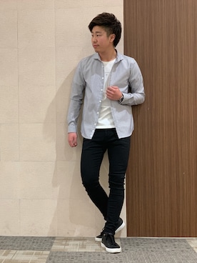 「GOSTAR DE FUGA（ゴスタール ジフーガ）のアイテム（パンツ）」を使った、ふっくさん（メンズ・173cm）の春コーディネート