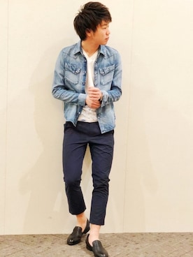 「GOSTAR DE FUGA（ゴスタール ジフーガ）のアイテム」を使った、ふっくさん（メンズ・173cm）の春コーディネート