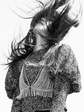 「たんぽぽハウスのアイテム（Shirts、ブラック系）」を使った、𝙆𝘼𝙍𝙀𝙉さん（レディース・165cm）の春コーディネート