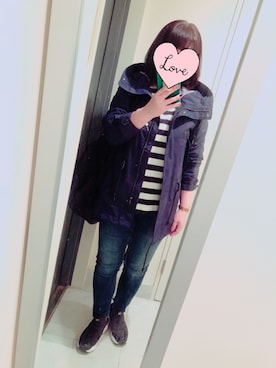 「AIGLE（エーグル）のアイテム（ジャケット/アウター）」を使った、suu-zee-suuさん（レディース・153cm）の春コーディネート