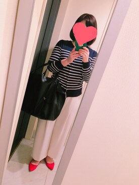 「RU（アールユー）のアイテム（トップス）」を使った、suu-zee-suuさん（レディース・153cm）の夏コーディネート