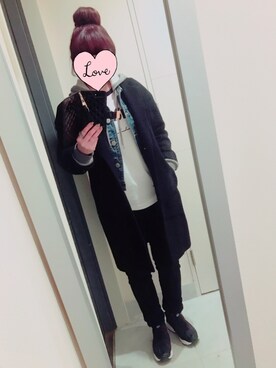 「Spick & Span（スピックアンドスパン）のアイテム（チェスターコート）」を使った、suu-zee-suuさん（レディース・153cm）の冬コーディネート