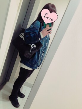 「CONVERSE（コンバース）のCONVERSE CVS ALL STAR HI（スニーカー）」を使った、suu-zee-suuさん（レディース・153cm）の冬コーディネート