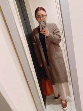 「PLST（プラステ）のアイテム（シューズ）」を使った、suu-zee-suuさん（レディース・153cm）の秋コーディネート