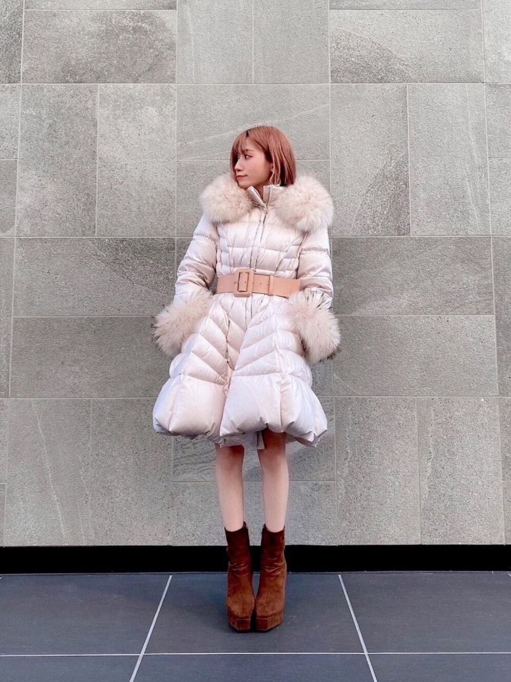 EIMY TWEED DOWN DRESS 2024 エイミーダウンコート EIMY TWEED DOWN DRESS 2024 エイミーダウンコート EIMY TWEED DOWN