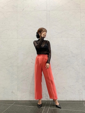 「eimy istoire」｜「アイテム（アクセサリー）」を使った、eimyistoireさん（レディース・165cm）の春コーディネート