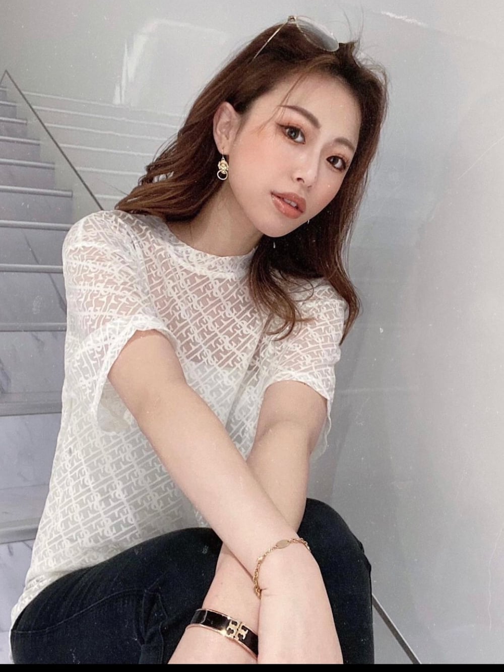 eimy istoire（エイミーイストワール）の「ES monogram シアーT