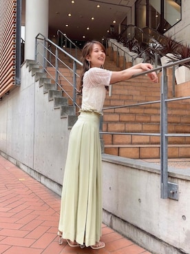 「eimy istoire」｜「アイテム（アクセサリー）」を使った、eimyistoireさん（レディース・164cm）の春コーディネート