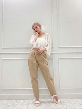 「eimy istoire」｜「アイテム（アクセサリー）」を使った、eimyistoireさん（レディース・160cm）の春コーディネート