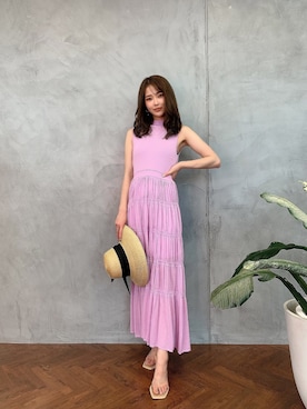 「eimy istoire」｜「アイテム（帽子）」を使った、eimyistoireさん（レディース・164cm）の夏コーディネート