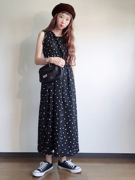 「前髪みじ族」｜エリーさん（レディース・163cm）の夏コーディネート