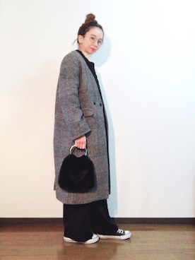 「GOLDY（ゴールディ）のアイテム（リング）」を使った、エリーさん（レディース・163cm）の秋コーディネート