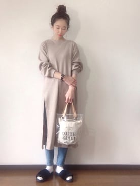 「レイヤードstyle」｜「アイテム（その他）」を使った、エリーさん（レディース・163cm）の冬コーディネート