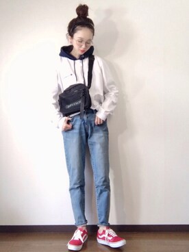 「平成最後のWEARISTAセンバツ」｜「アイテム（アクセサリー）」を使った、エリーさん（レディース・163cm）の春コーディネート