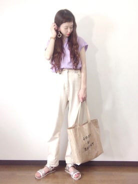 「NOLLEY'S」｜「アイテム（その他）」を使った、エリーさん（レディース・163cm）の春コーディネート