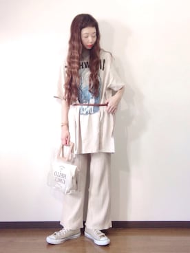 「前髪みじ族」｜エリーさん（レディース・163cm）の春コーディネート