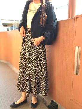 「pairpair」｜「アイテム（ブルゾン）」を使った、エリーさん（レディース・163cm）の夏コーディネート