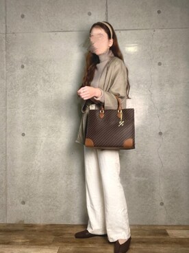 「WEGO（ウィゴー）のWEGO/ワイドカチューシャ（カチューシャ）」を使った、エリーさん（レディース・163cm）の秋コーディネート