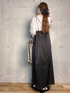 「PairPair（ペアペア）のアイテム（バッグ）」を使った、エリーさん（レディース・163cm）の秋コーディネート