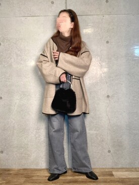 「sakishimatokyo」｜「アイテム（その他アウター）」を使った、エリーさん（レディース・163cm）の秋コーディネート