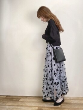 「sakishimatokyo」｜「アイテム（バレエシューズ）」を使った、エリーさん（レディース・163cm）の冬コーディネート
