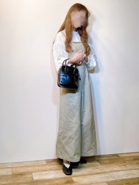 「sakishimatokyo」｜「アイテム（サロペット/オーバーオール）」を使った、エリーさん（レディース・163cm）の春コーディネート