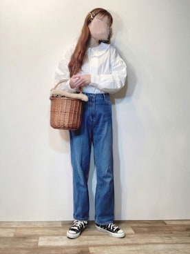 「crie conforto」｜「アイテム（その他）」を使った、エリーさん（レディース・163cm）の春コーディネート