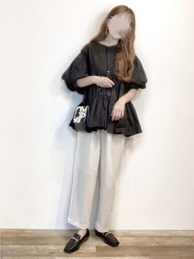 「A.N.L（エーエヌエル　レーベル）のアイテム」を使った、エリーさん（レディース・163cm）の春コーディネート