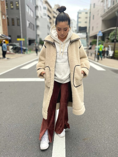 Alpha Industries アルファインダストリーズ のパーカーを使ったレディース人気ファッションコーディネート Sciaky