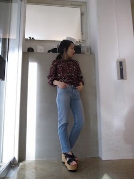 「ISABEL MARANT（イザベルマラン）のアイテム」を使った、FLONT STAFF さん（レディース・160cm）の冬コーディネート