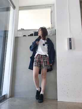「MM6 Maison Margiela（ｴﾑｴﾑｼｯｸｽ ﾒｿﾞﾝ ﾏﾙｼﾞｪﾗ）のアイテム（ジャケット/アウター）」を使った、FLONT STAFF さん（レディース・160cm）の春コーディネート