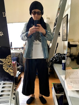 「RYU（リュー）のアイテム（パンツ）」を使った、YUUSUKE@ganeshaさん（メンズ・171cm）の夏コーディネート