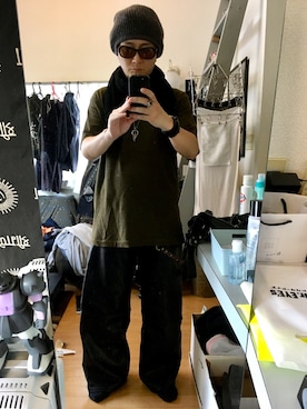 「kiryuyrik（キリュウキリュウ）のアイテム（パンツ）」を使った、YUUSUKE@ganeshaさん（メンズ・171cm）の秋コーディネート
