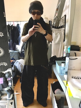 「kiryuyrik（キリュウキリュウ）のアイテム（パンツ）」を使った、YUUSUKE@ganeshaさん（メンズ・171cm）の秋コーディネート