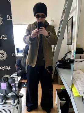 「BRIXTON（ブリクストン）のアイテム（ジャケット/アウター）」を使った、YUUSUKE@ganeshaさん（メンズ・171cm）の春コーディネート