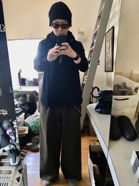 「Y's（ワイズ）のアイテム（ニットキャップ/ビーニー）」を使った、YUUSUKE@ganeshaさん（メンズ・171cm）の春コーディネート