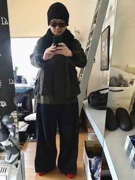 「Y's（ワイズ）のアイテム（帽子）」を使った、YUUSUKE@ganeshaさん（メンズ・171cm）の春コーディネート