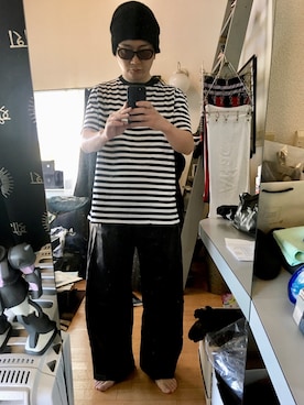 「Y's（ワイズ）のアイテム（帽子）」を使った、YUUSUKE@ganeshaさん（メンズ・171cm）の夏コーディネート