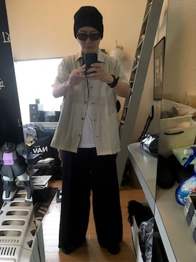 「Y's（ワイズ）のアイテム（帽子）」を使った、YUUSUKE@ganeshaさん（メンズ・171cm）の夏コーディネート