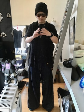 「Y's（ワイズ）のアイテム（帽子）」を使った、YUUSUKE@ganeshaさん（メンズ・171cm）の夏コーディネート