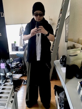 「Y's（ワイズ）のアイテム（帽子）」を使った、YUUSUKE@ganeshaさん（メンズ・171cm）の夏コーディネート