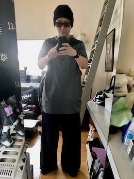 「Y's（ワイズ）のアイテム（帽子）」を使った、YUUSUKE@ganeshaさん（メンズ・171cm）の夏コーディネート