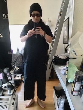 「Y's（ワイズ）のアイテム（帽子）」を使った、YUUSUKE@ganeshaさん（メンズ・171cm）の夏コーディネート