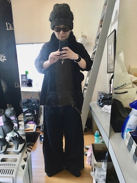 「MM6 Maison Margiela（ｴﾑｴﾑｼｯｸｽ ﾒｿﾞﾝ ﾏﾙｼﾞｪﾗ）のアイテム（帽子）」を使った、YUUSUKE@ganeshaさん（メンズ・171cm）の秋コーディネート