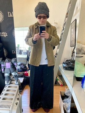 「MM6 Maison Margiela（ｴﾑｴﾑｼｯｸｽ ﾒｿﾞﾝ ﾏﾙｼﾞｪﾗ）のアイテム（帽子）」を使った、YUUSUKE@ganeshaさん（メンズ・171cm）の秋コーディネート