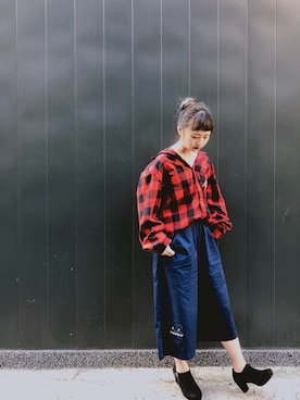 「a la sha（-）のアイテム」を使った、佩佩さん（レディース・157cm）の冬コーディネート