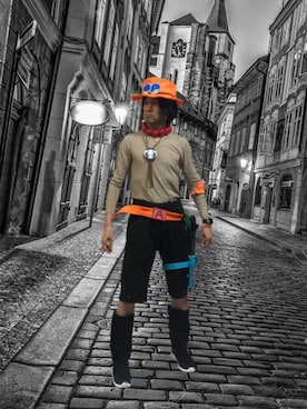 「wearhalloween2017」｜「アイテム（アクセサリー）」を使った、teppeiさん（メンズ・161cm）の秋コーディネート