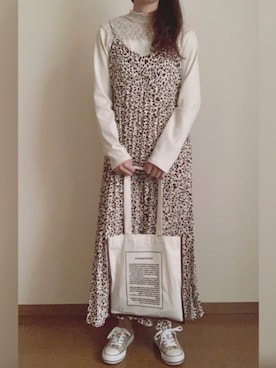 「キャミソールワンピ」｜hi_roさん（レディース・160cm）の春コーディネート
