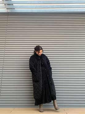 「REDYAZEL（レディアゼル）のアイテム（ブーツ）」を使った、#KAYAさん（レディース・153cm）の冬コーディネート